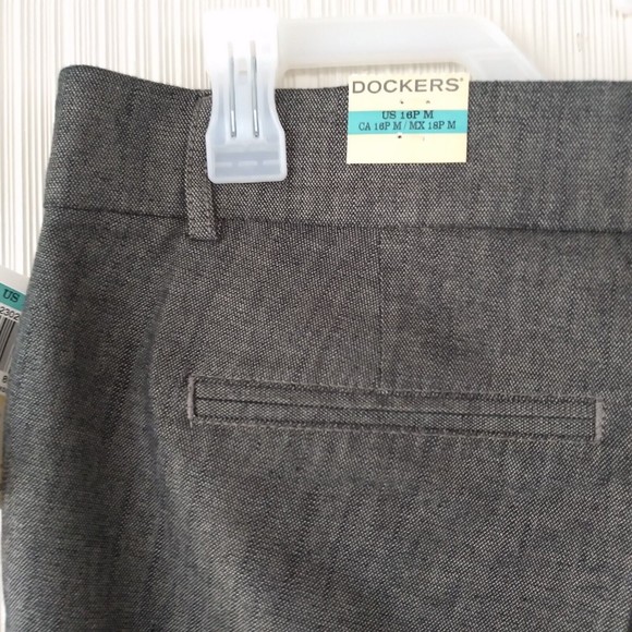 New Dockers Women’s 16P Petite Gray Metro Trousers Slacks Pants NWT - Picture 4 of 15